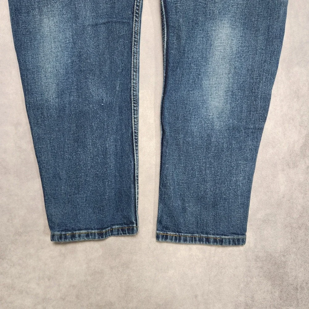 Levis‎ 569 Tapered Leg Altered Mens Jeans 38x30 Medium Wash Denim Zipper Fly